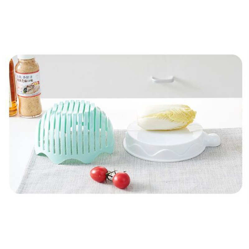 Bol à salade multifonction 3 en 1, coupe de fruits et légumes, Gadget de cuisine, coupe-fruits, trancheur, machine à salade