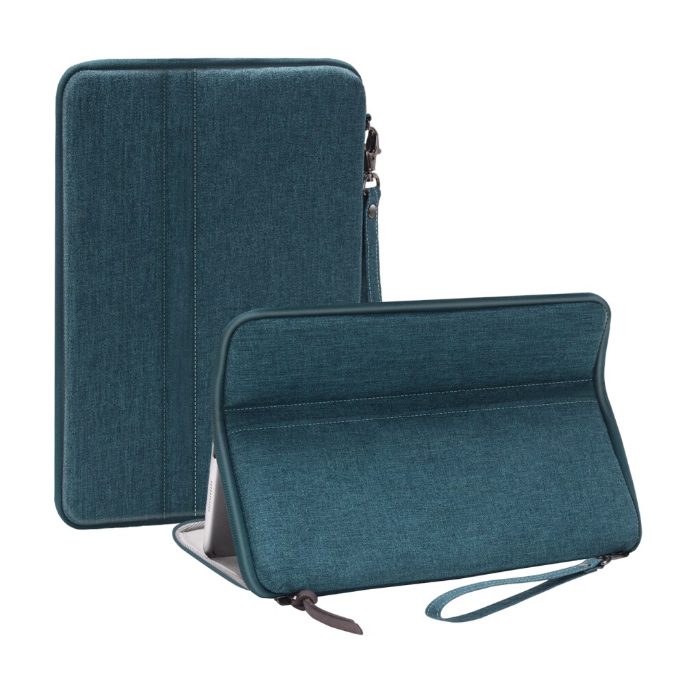 Weerstand Handtas Sleeve Case Universal Voor Ipad Pro 11 Ipad 9.7 10.2 10.5 Cover Voor Ipad Air 2 3 Ipad mini Case: Dark Green