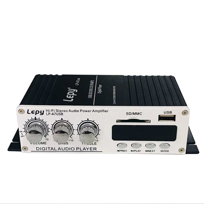 Lepy LP-A7USB Versterkers Multifunctionele Fm Sd Usb MP3 Speler Stereo Voor Thuis Auto