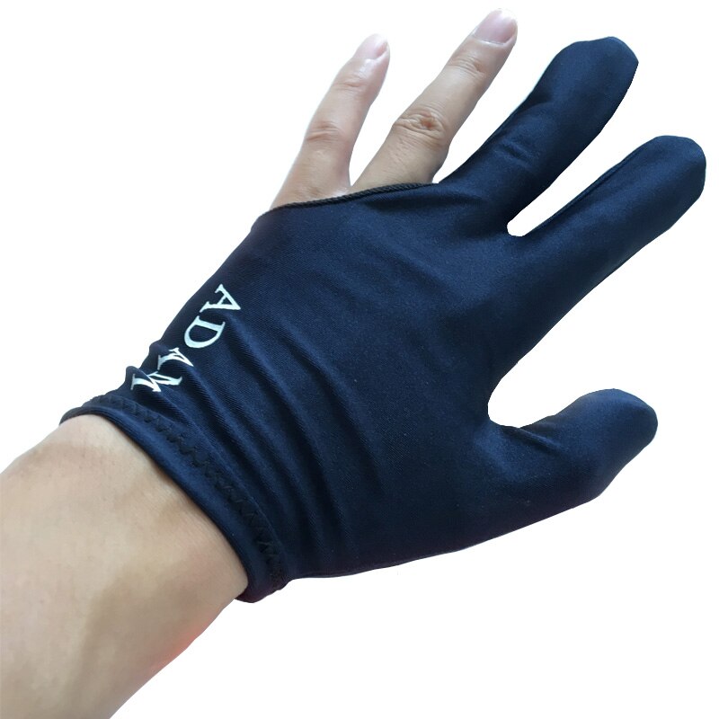 6 uds. Guantes de billar Adam blanco negro rojo piscina tres dedos guantes accesorios de billar de