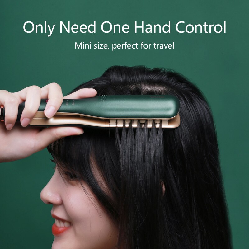 RIWA-Mini rizadores de pelo RB-8321F, herramientas de estilismo de salón, rizador de pelo con 3 engranajes, Control de temperatura, aceite esencial de hierro plano, 220V