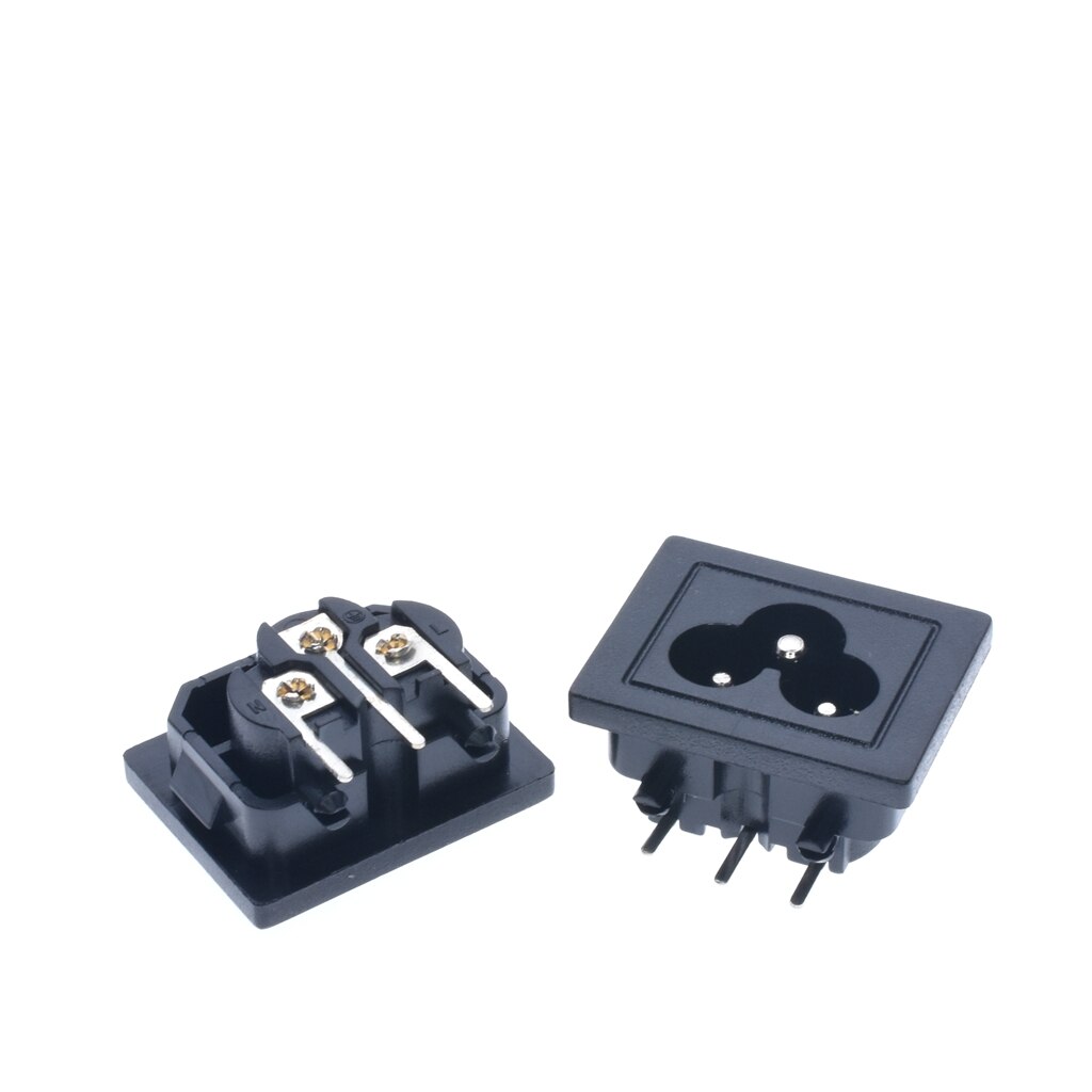 IEC 320 connector C6 CE ROHS ac power socket 250V 2.5A
