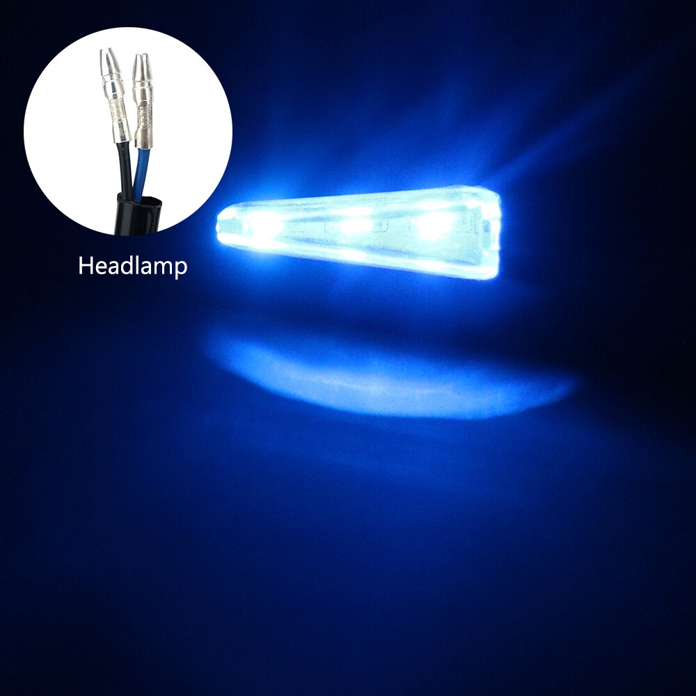 LEEPEE Dual Color 12 Led Motorcycle Flasher LED Turn Signal Lamp Blue & Amber Blinker Light 1 Pair Motorbike Indicator Light