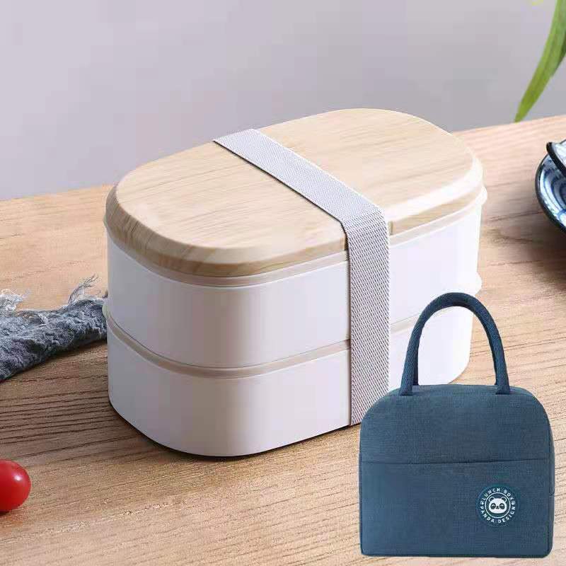 Lunch Box For Kids Lunch Box Bento Box for Student Office Worker Double-layer Microwave Heat Food Storage Containerланч бокс: lunch box set-2