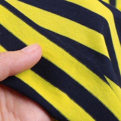 Tela de algodón pelada Lycra teñida tela fina para el material de la camiseta del verano: Amarillo