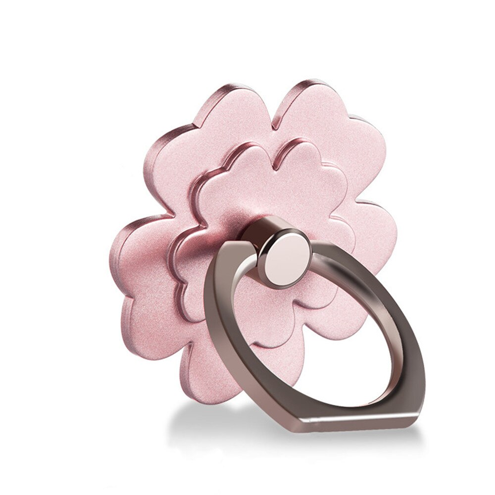 Soporte de anillo de Metal para el dedo para iPhone, soporte de Metal para el dedo de gato rosa, flor bonita, para iPhone 7, 8 Plus, X, XS, XR, XS, Max, 6, 6S