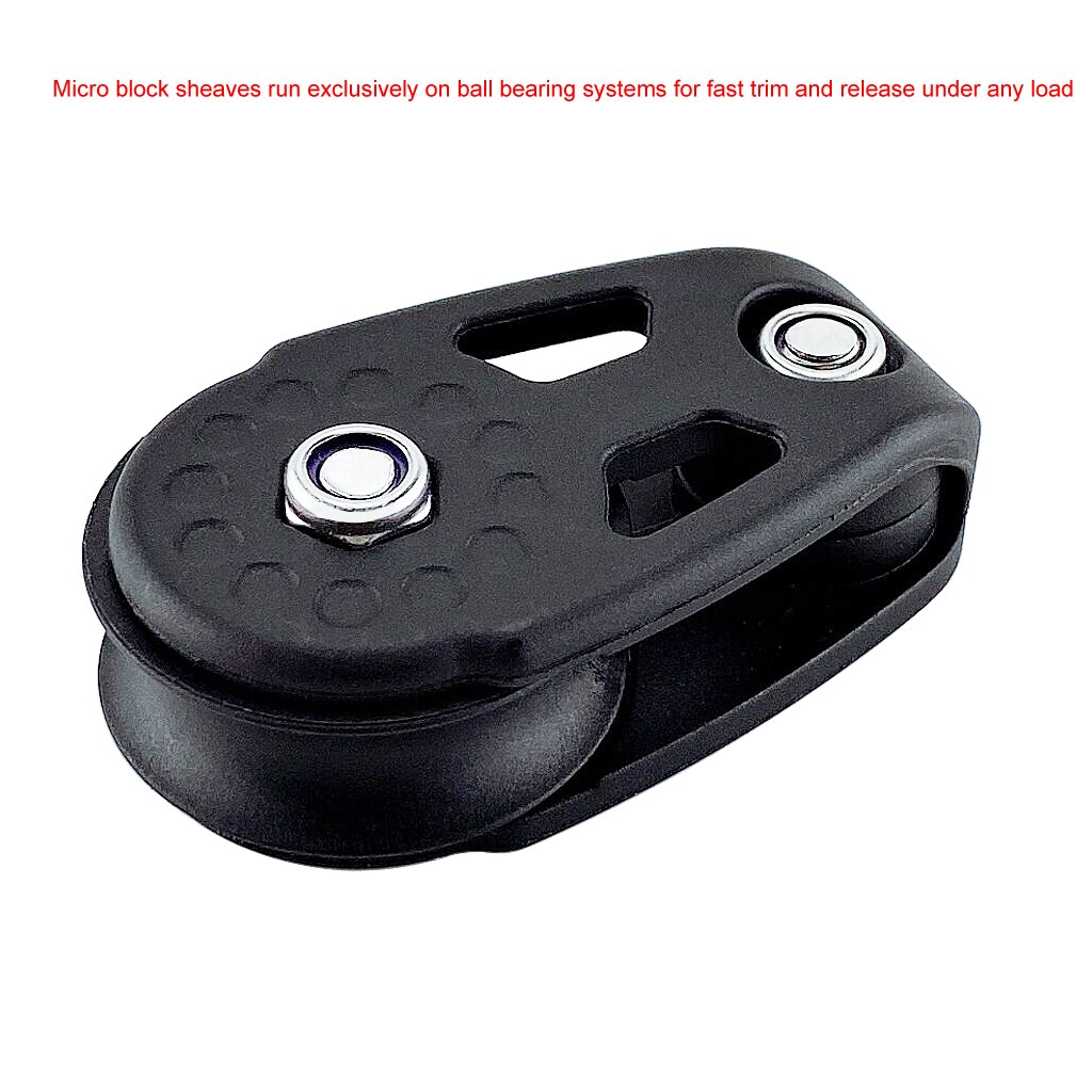 Nylon Kayak Boat Rope Pulley Block Marine Sheave Lifting Anchor Wheel Accessories Sailing Dinghy Outdoor Water Sport Hardware