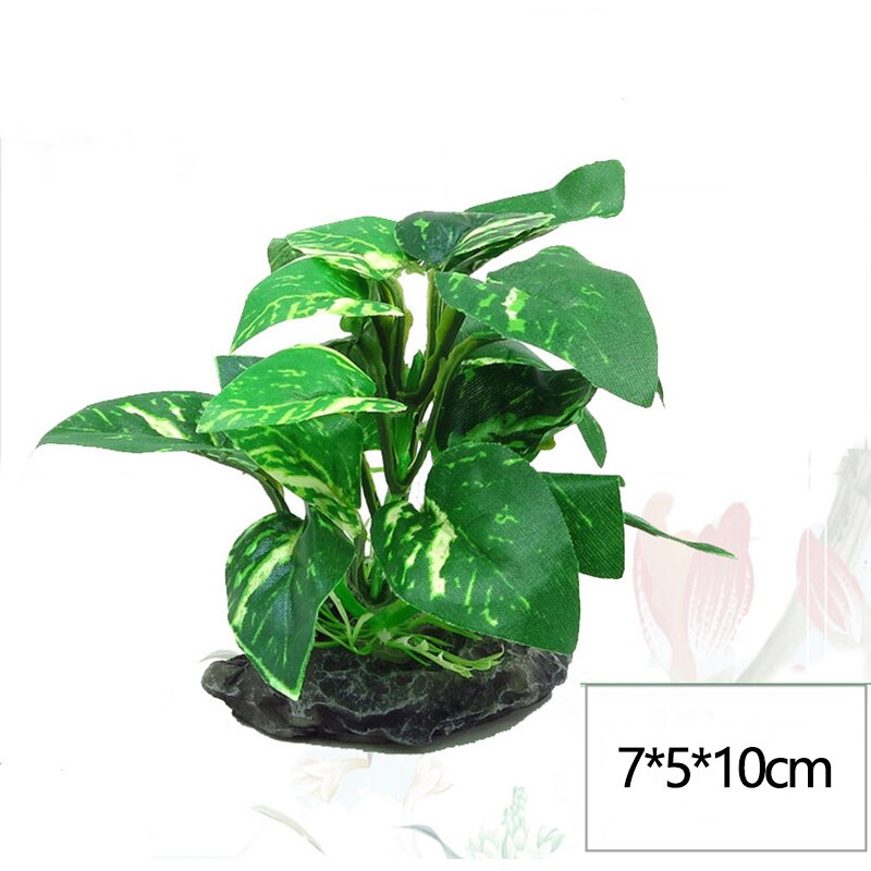 7 x 5 x 10cm 1pc kunstige planter akvarie indretning vand ukrudt ornament plante akvarium akvarium græs simulation dekoration: C