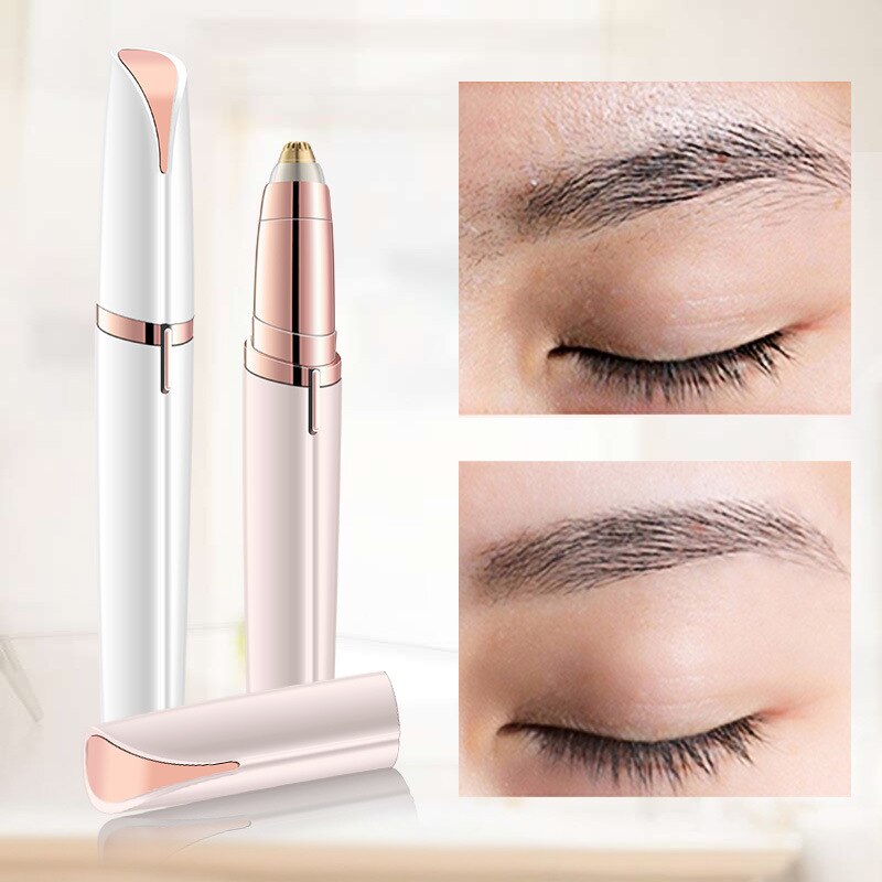 Crayon épilateur électrique indolore rasoir de sourcils, rasoir multifonctionnel pour le visage