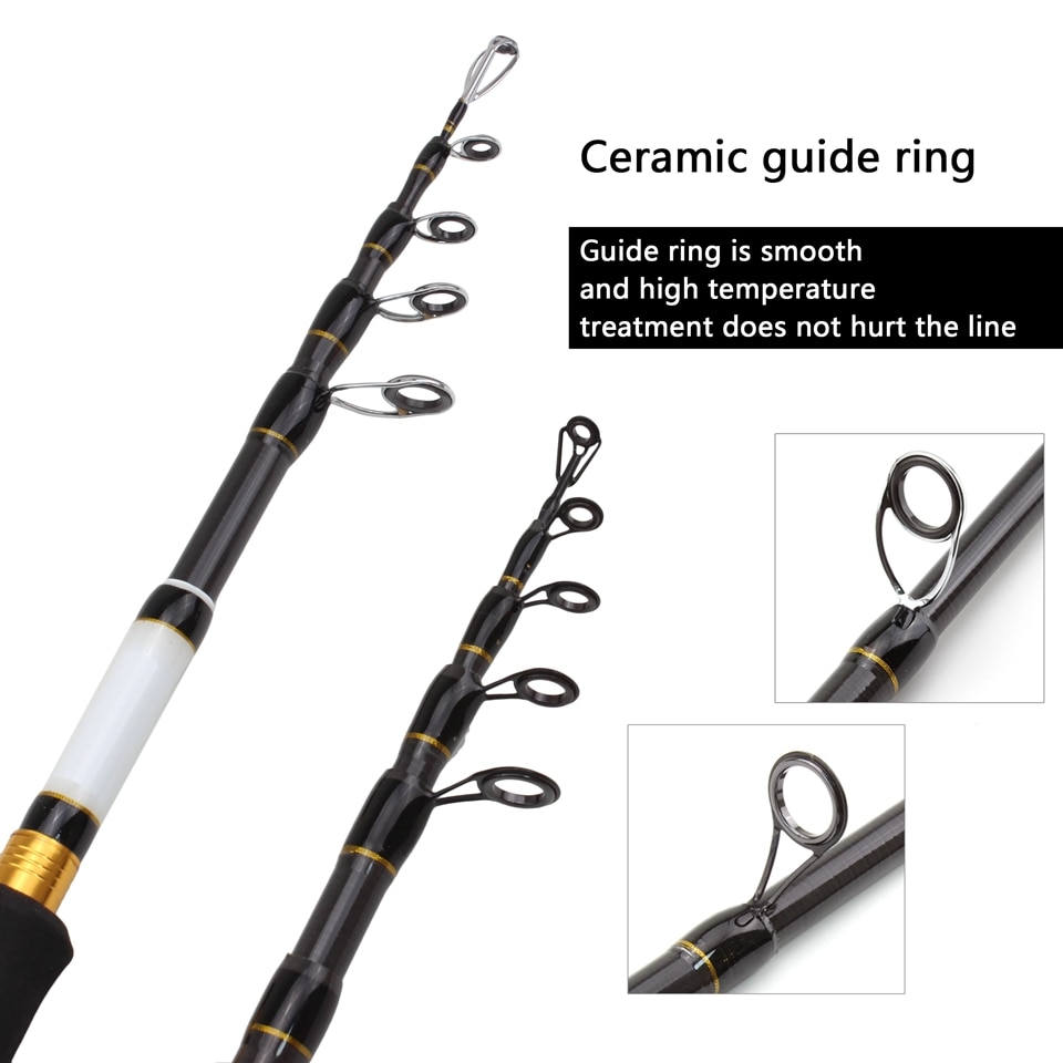 1.8m-2.7m M puissance leurre 7-28g Portable télescopique canne à pêche coulée filature poisson main matériel de pêche canne à pêche