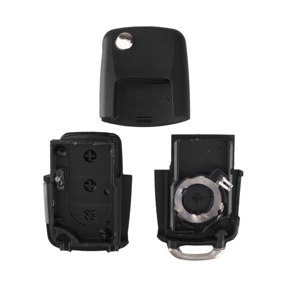 KEYYOU 4 Buttons Replacement Remote Flip Folding Car Key Shell Case Fob For VW Volkswagen Golf MK4 Bora No Blade