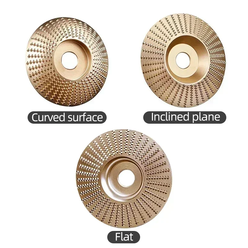 3/4/5 Uds rueda de pulido de madera diámetro 16 22mm herramienta de tallado de madera disco giratorio lijado para amoladora angular herramientas de disco abrasivo: 6*6*16mm / Marrón