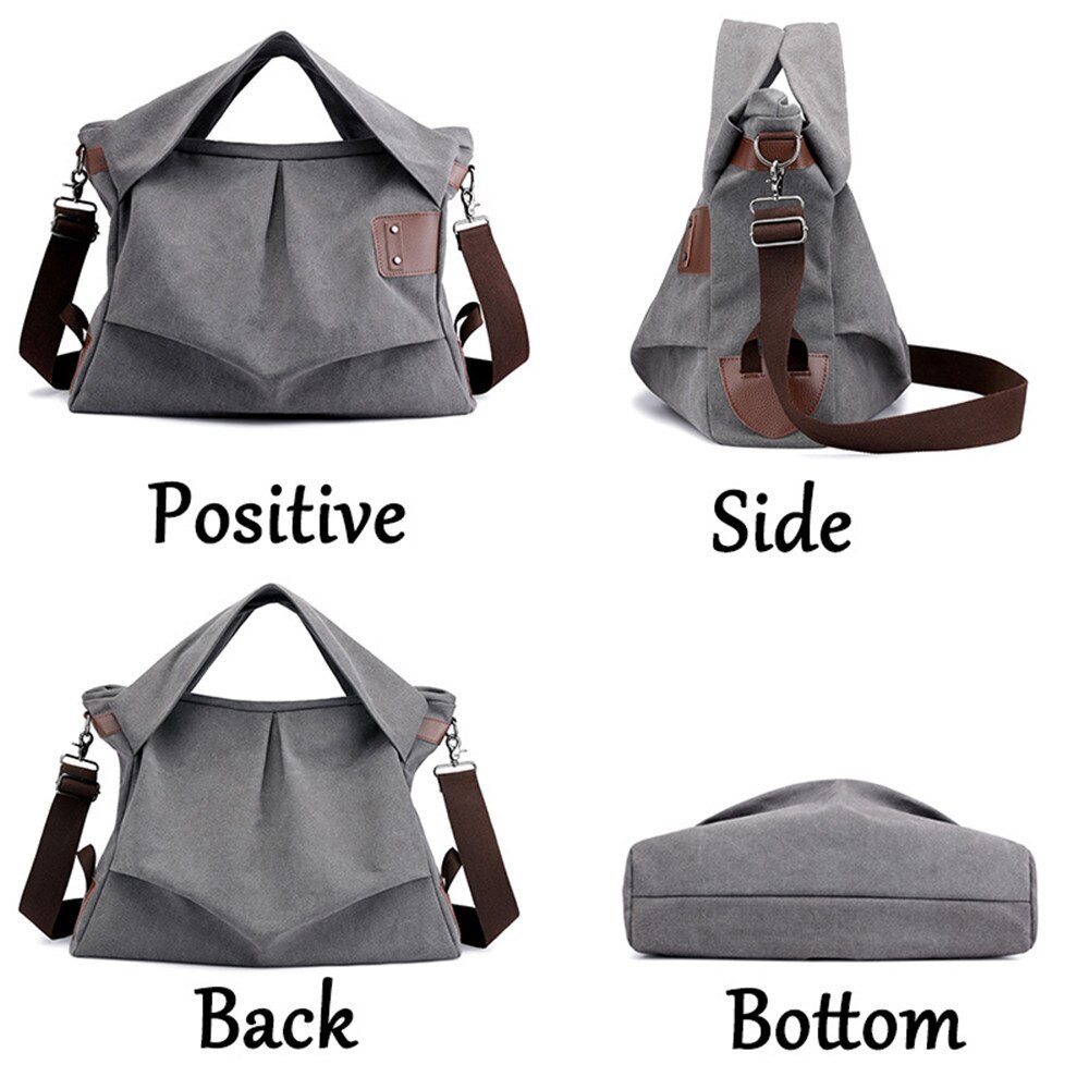 Canvas Hand Bags For Women Bolso Mujer Reusable Shopping Bags Women Bag Over Shoulder-Bag Large-Capacity Ladies Tote Bags