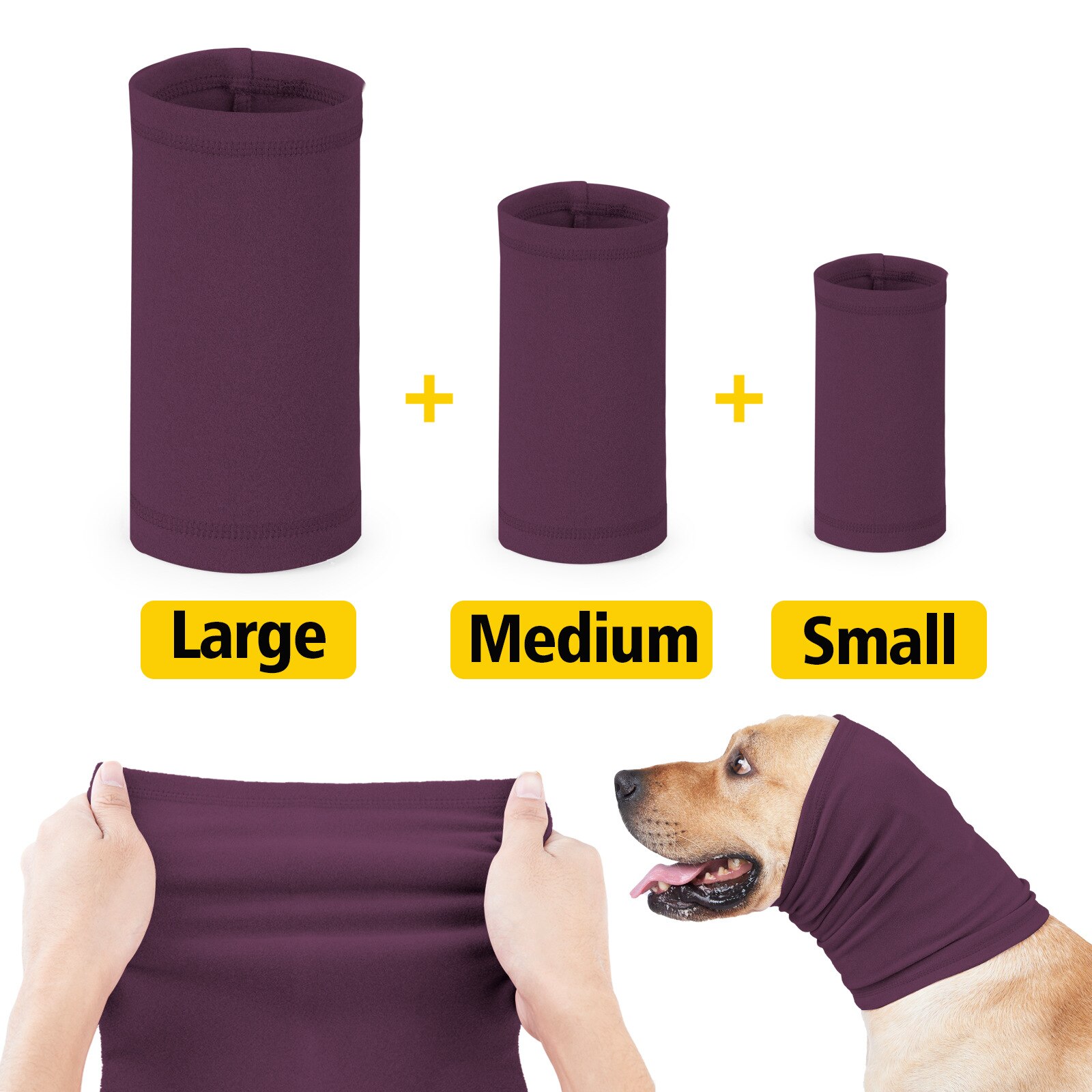 Pet Headgear Dog Cat Grooming Earmuffs Noise Reduction Earmuffs Multifunction Pet Ear Cover Winter Windproof Scarf Dogs Supplies