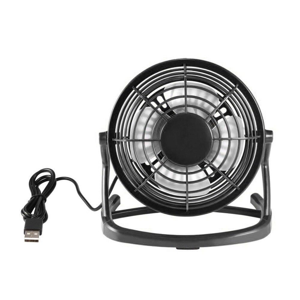 Draagbare Dc 5V Kleine Desk Usb 4 Blades Cooler Cooling Fan Usb Mini Fans Bediening Super Mute Stille pc/Laptop/Notebook