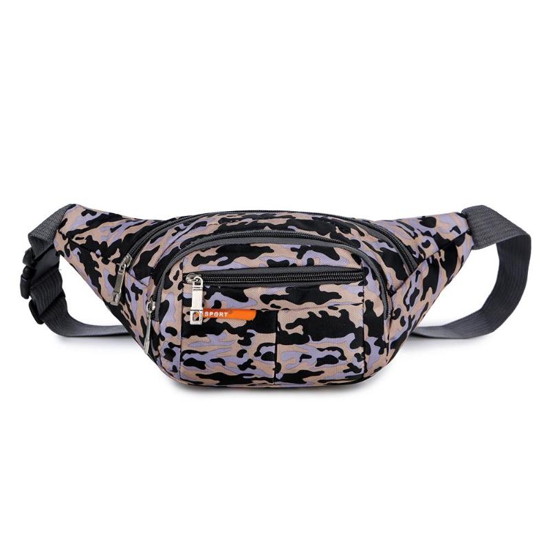 Camo Waist Bag Waterproof Unisex Nylon Waist Fanny Packs Casual Chest Bag Bum Bag Packs Chest Crossbody Bag: 01