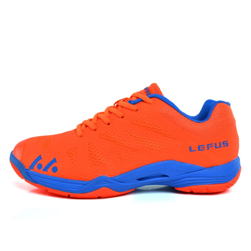 Mannen en Vrouwen Badminton Schoenen Training Lichtgewicht Sportschoenen Anti-gladde Ademende Sneakers Maat 36-45: Orange / 8.5