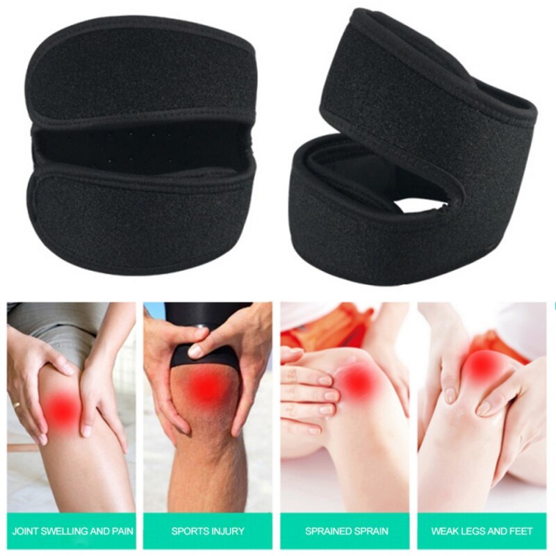 Verstelbare Stabilisator Demping Band Knie Ondersteuning Beschermende Knee Protector Brace Running Sport Patella Brace Wrap Cap