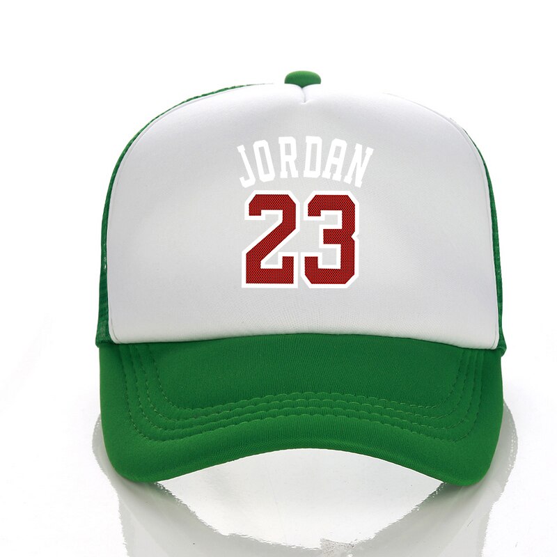 De Jordan 23 impreso de gorras de béisbol de los hombres las mujeres verano gorro de malla de camionero ajustable snapback sombreros: 10