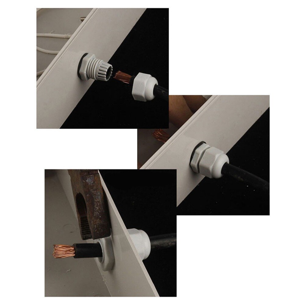 10Pcs IP68 Nylon Waterdichte Wartel PG7/PG9/PG11 Pa Materiaal
