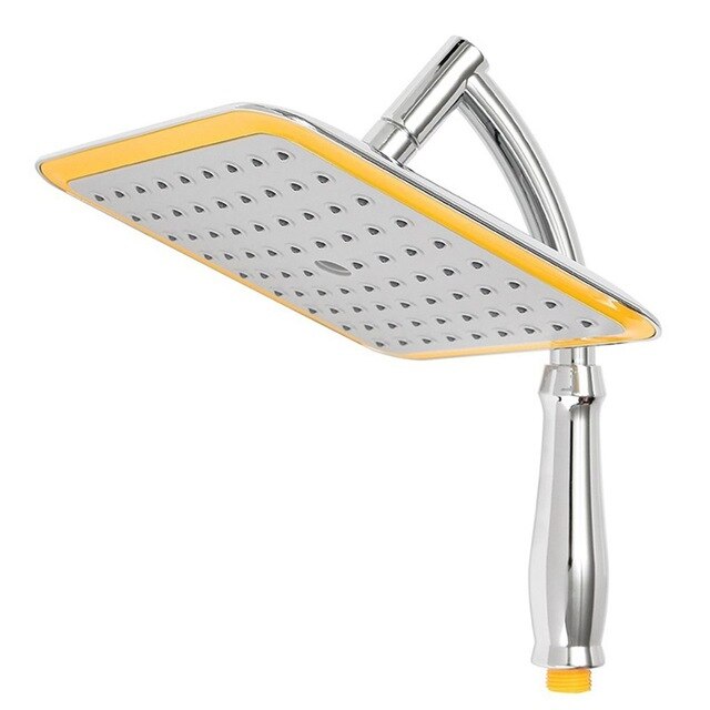 ABS Chrome 9 Inch Square Thin Rotatable Top Rain S... – Grandado