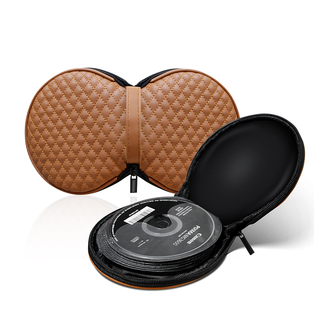 Sac de rangement pour CD Portable, 20 capacité, étui pour DVD, sac de rangement pour disques pour voiture et maison