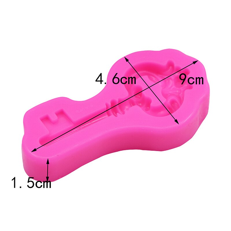 Klucze Sugarcraft foremki do polewy na ciasto czekoladowe formy silikonowe narzędzie do dekoracji ciast narzędzie klucz w stylu Retro kształt formy silikonowe