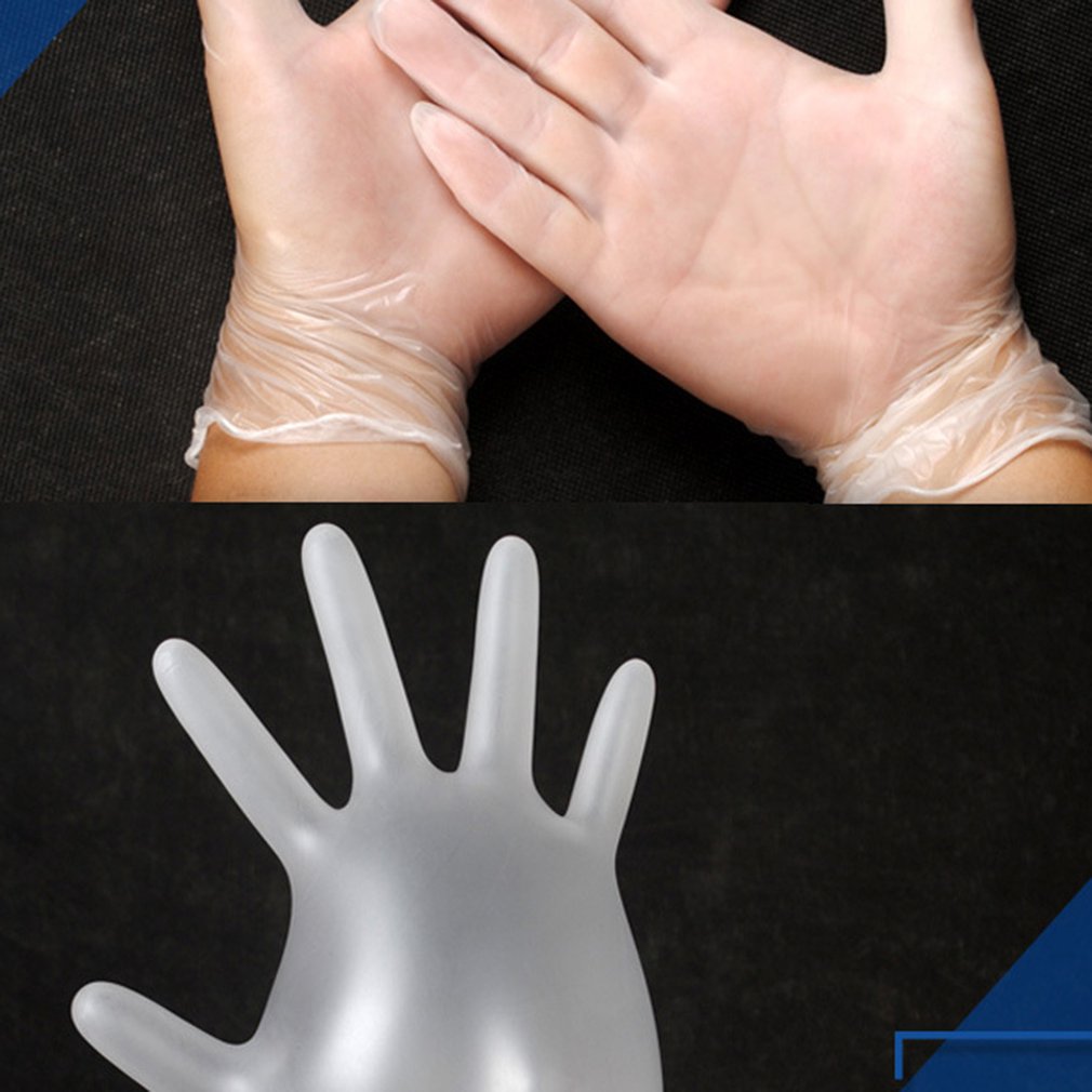Disposable Transparent Pvc Latex Ding Qing Gloves Beauty Tattoo Protective Labor Insurance Industrial Gloves Pvc Gloves