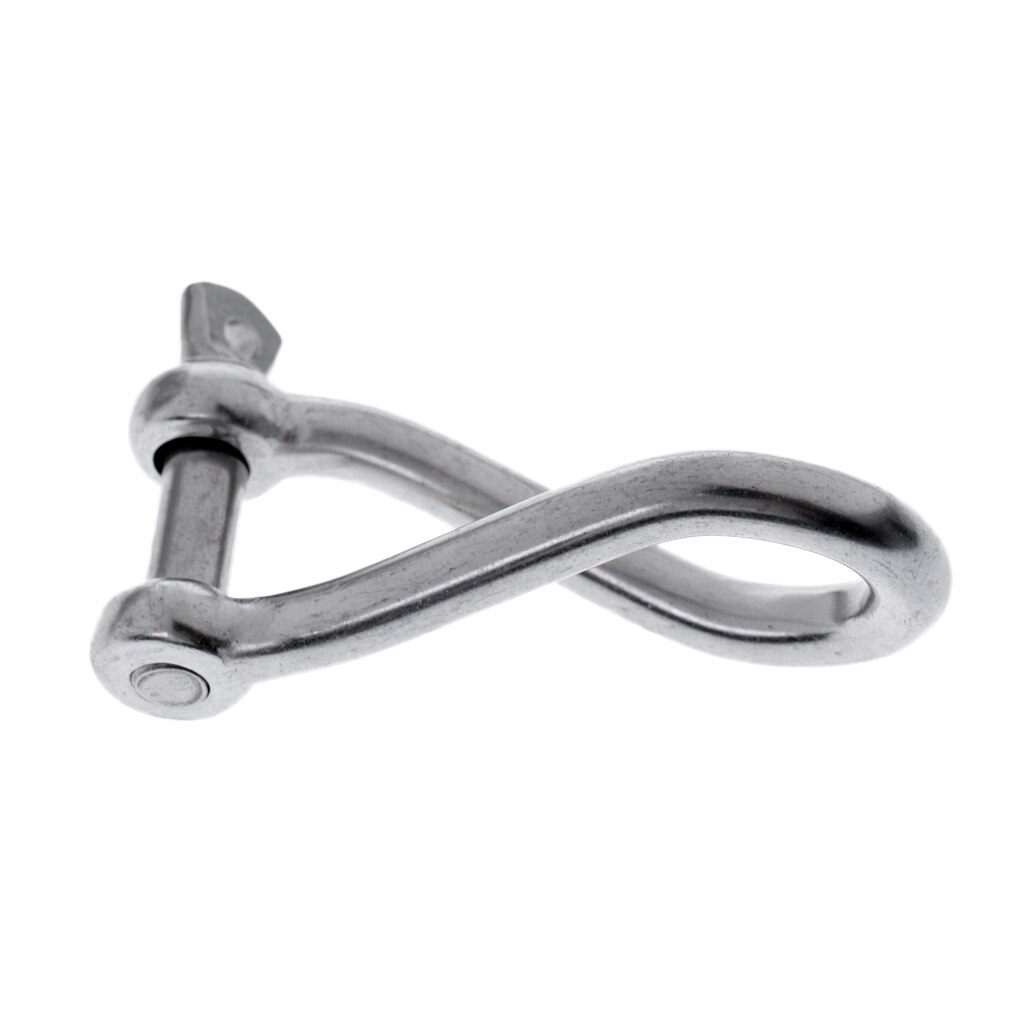 Grillete de anclaje trenzado para barco, grillete de acero inoxidable resistente y duradero, 3 &quot;x 1,26&quot;
