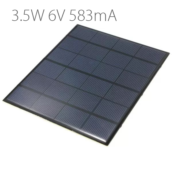 3.5 W 6 V 583mA Monokristallijn Mini Zonnepaneel Fotovoltaïsche Panel foto-elektrische panel