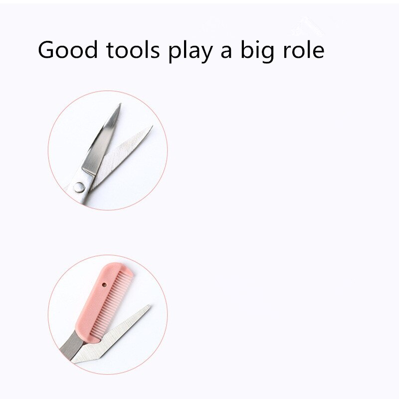 Trymer robić brwi nożycowy z grzebieniem depilacja twarzy pielęgnacja golarka golarka akcesoria robić makijażu kosmetycznego oko brew kształtownik