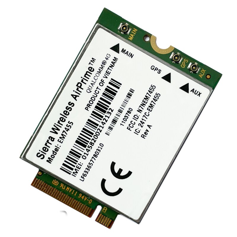 EM7455 Fdd/Tdd Lte Cat6 300M 4G Module 4G Kaart Voor Laptop 4G Lte Kaart