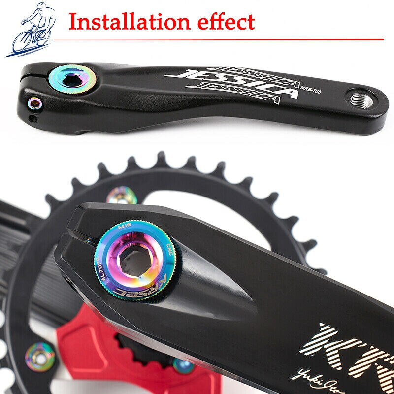 Cykel vev delar skruv  m18 /m20 mountainbike vevarm bult vev kåpa
