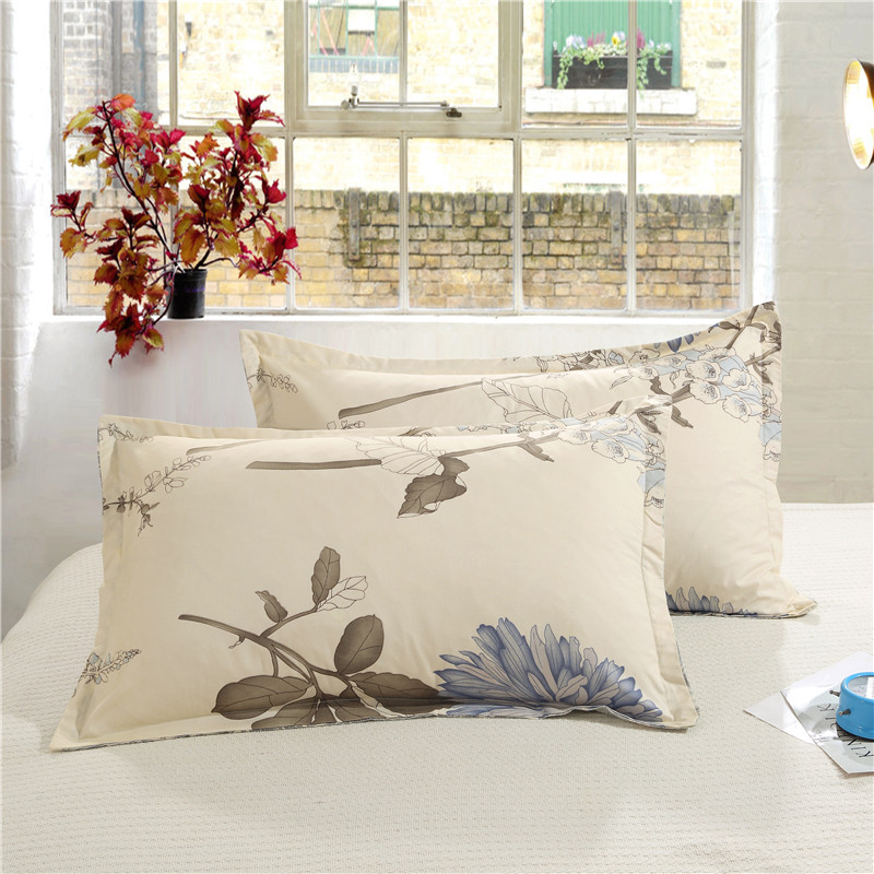 Housse de protection pour chambre à coucher | 1 pièce, 48cm * 74cm, tissu Floral de beauté, 100% Polyester, pour parure de chambre à coucher, 8, 50: 11