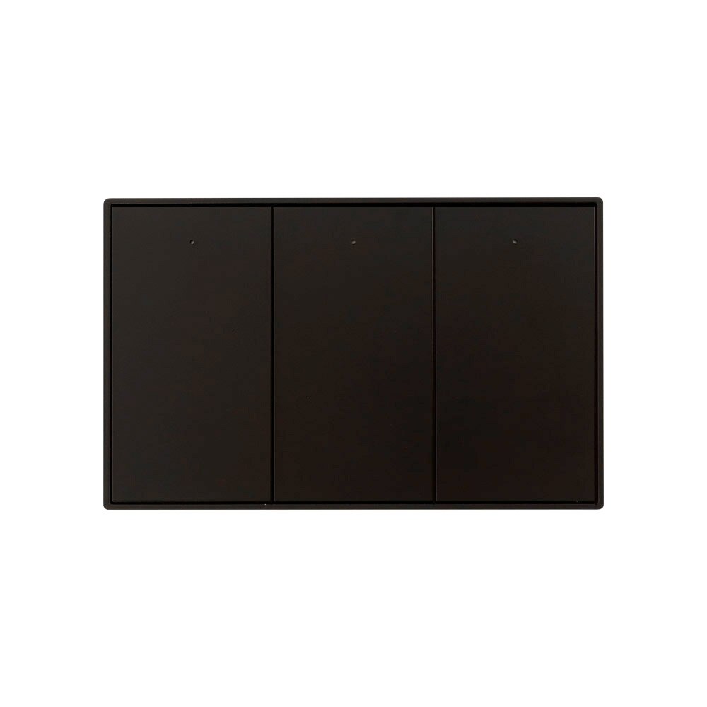 Zemismart Tuya Zigbee Smart Wall Light Switch with Neutral 1 2 3 4 Gangs Black Interruptor Alexa Google Home Smartthings Edge: Black 3-Gang