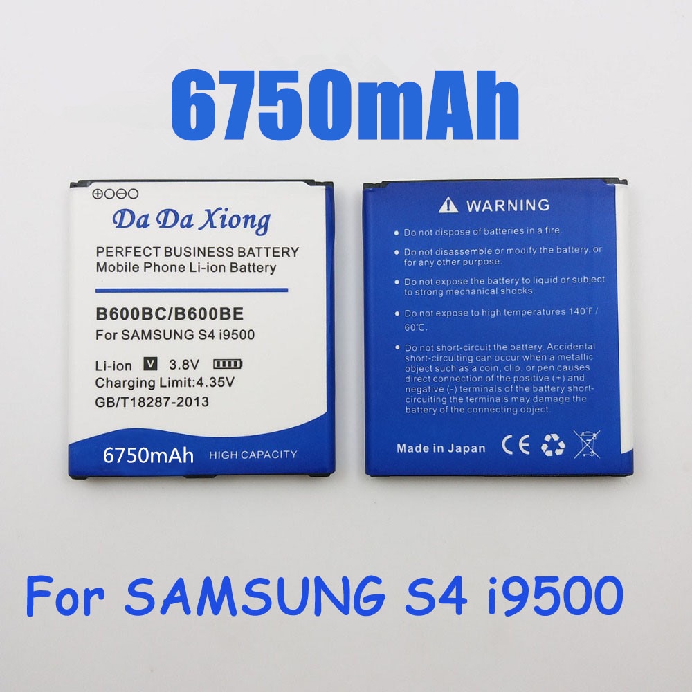 6750Mah B600BC B600BE Batterij Voor Samsung Galaxy S4 I9295 I9505 I9502 I9508 I9500 I9150 I9152 I9158 I9506 G7100