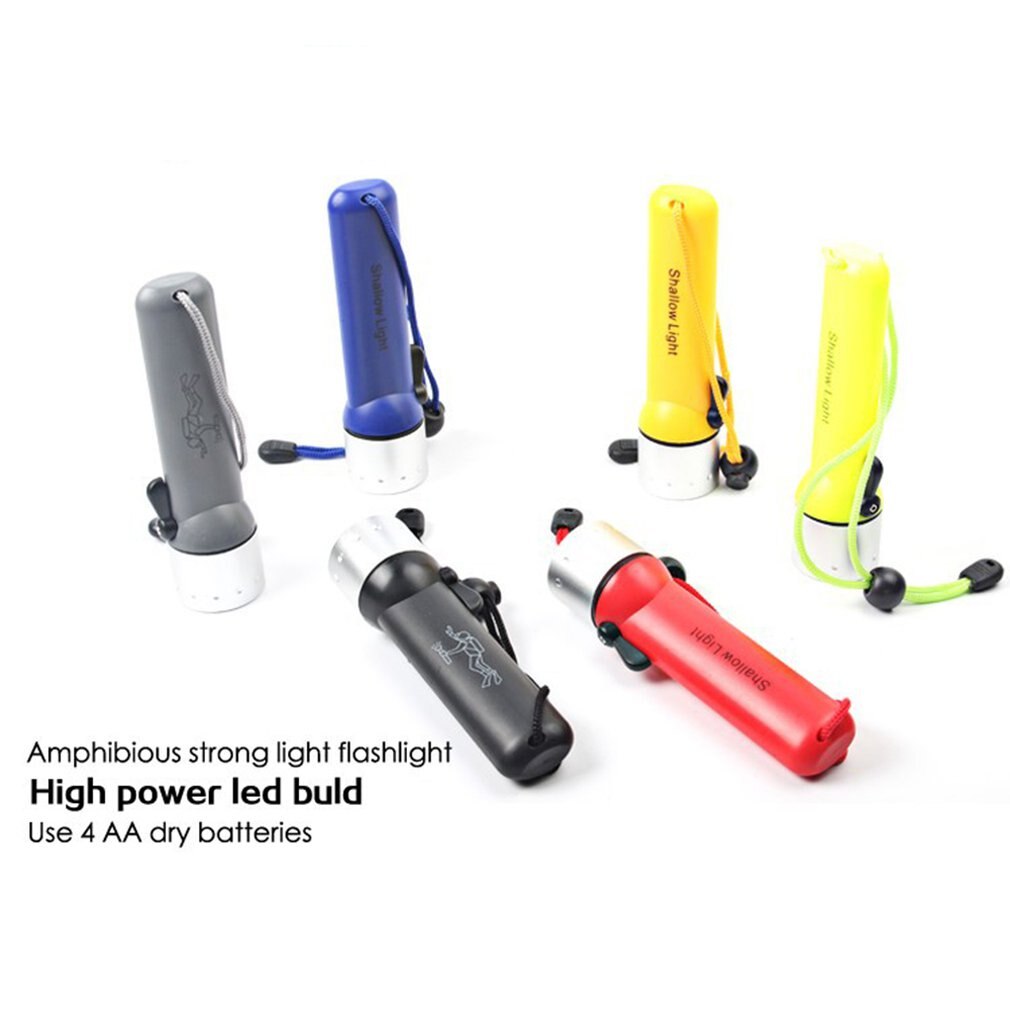 Diving LED Flashlight Ip68 Waterproof 5Th Battery Aa*4 Underwater Special Light Flashlight Portable Diving Torch