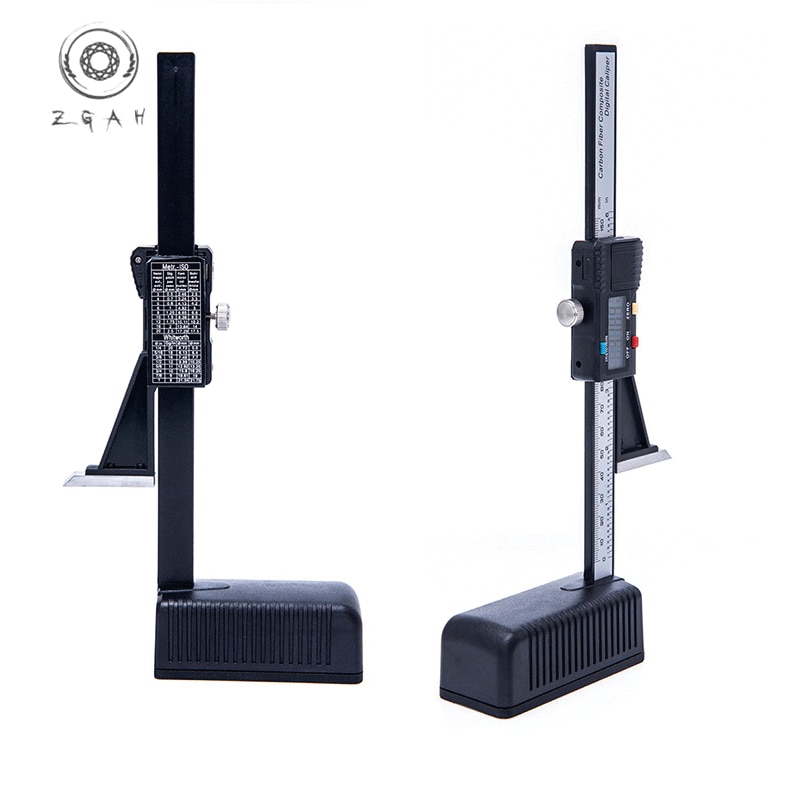 LCDdigital altimeter height scale high precision digital display vernier caliper bottom with magnetic altimeter measurement tool