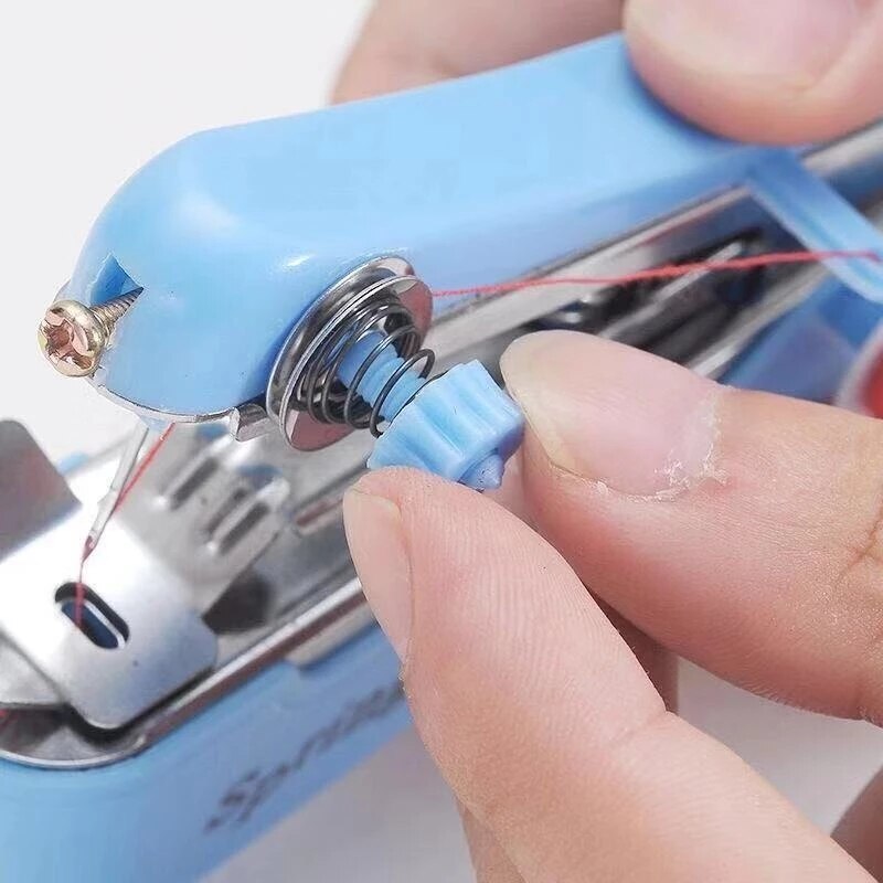 Portable Mini Manual Sewing Machine Travel Portable Sewing Tools Home Tailoring Machine Handy Needlework Tool Home Accessories