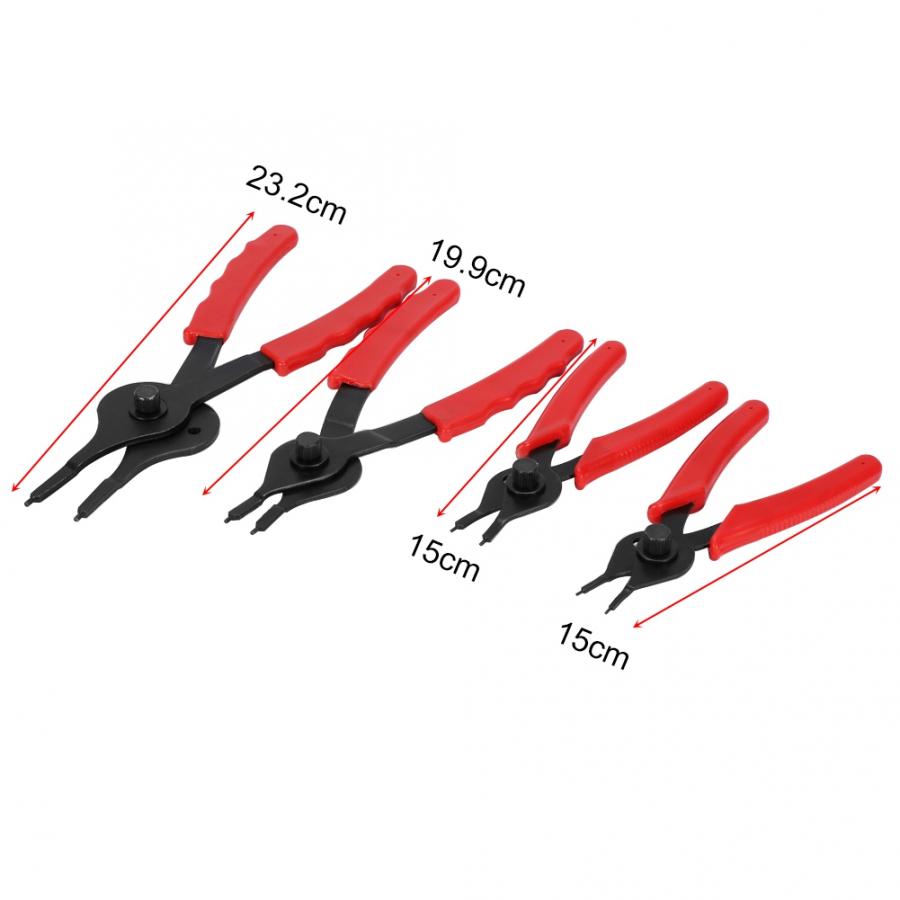 11 pcs Universal Mechanics Internal & External Circlip Plier Tool Set Snap Ring Pliers Tools Straight Bent Tip Plier