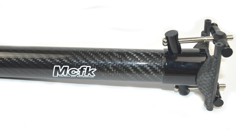 MCFK ud-poste de asiento de bicicleta de carretera, fibra de carbono 3K, piezas para tija de sillín de bicicleta de montaña, 31,6 27,2x350mm,
