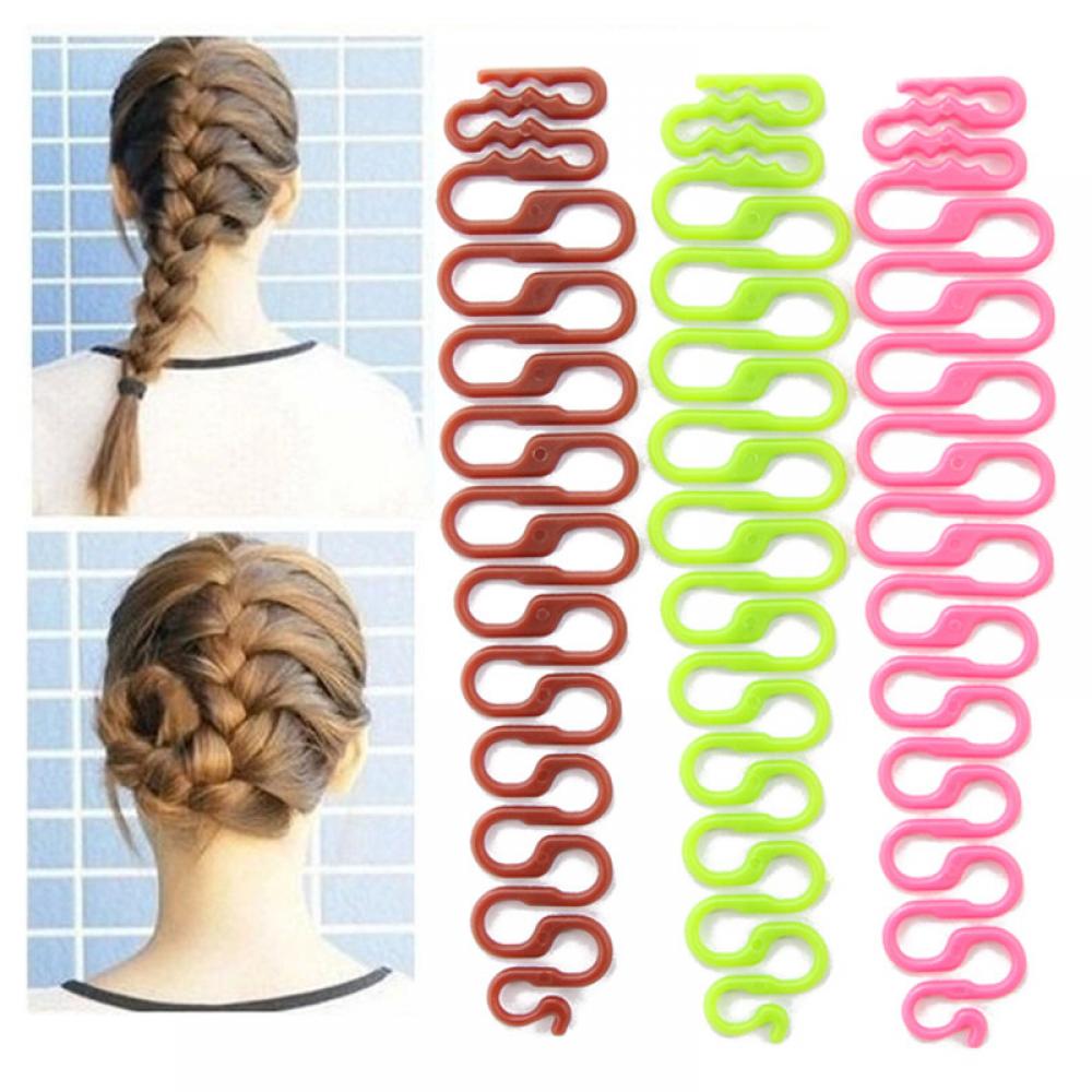 2 pièces/ensemble coiffure tresse outil français tressage bricolage poisson os chignon fabricant femmes Multi fonction cheveux accessoires cheveux plat