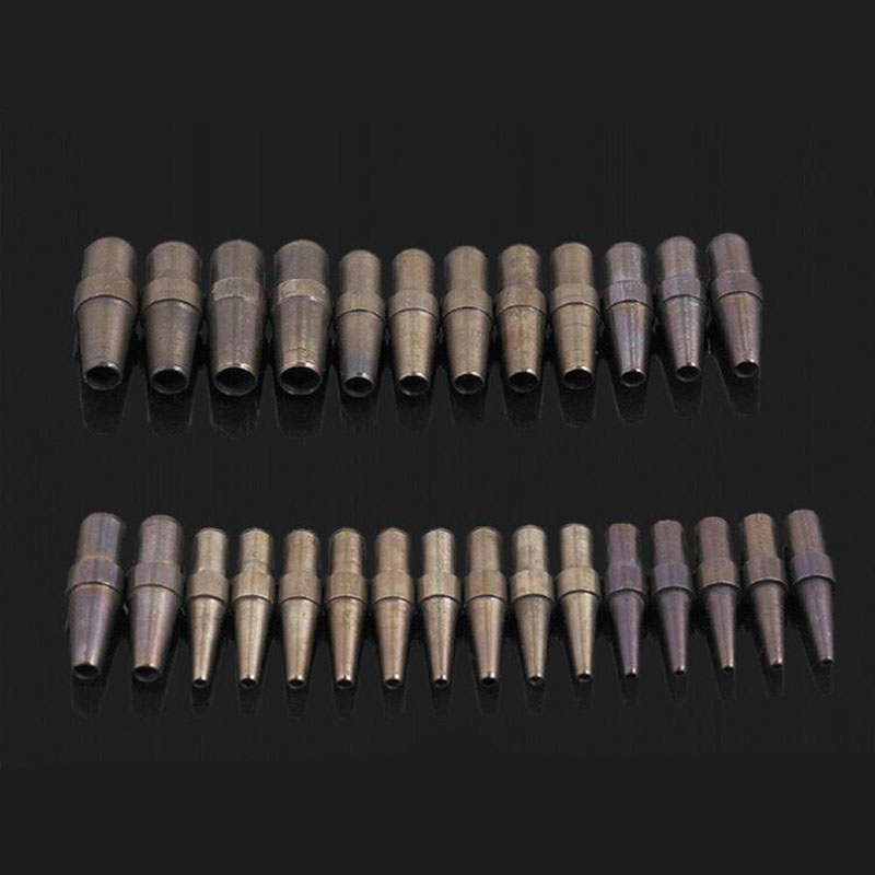 Punzones de cuero, herramienta especial de corte de agujeros para punzonadora, reemplazo de cuero del cuero cabelludo, accesorios DIY, 10 Uds.