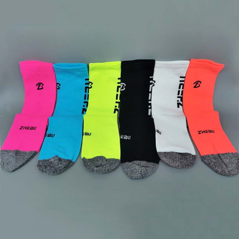 носки socks ZHEBU cycling socks sport socks Middle tube Breathable road bicycle socks outdoor sports носки женские