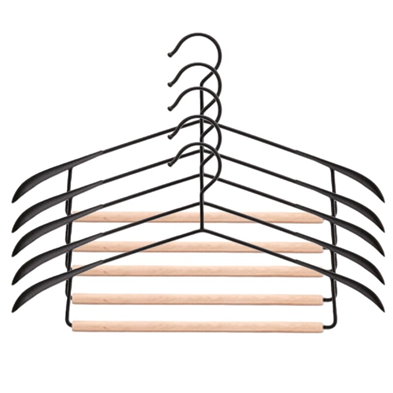 Hanger Gebouwd-In Closet Kledingkast Rek Broek Hanger Brede Schouder Naadloze Hanger: L