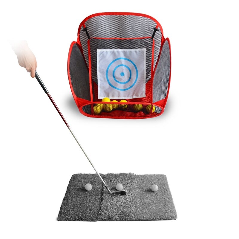 Golf Portable Folding Net Set Ball Net Cutting Rod Practice Net Training Tool Net