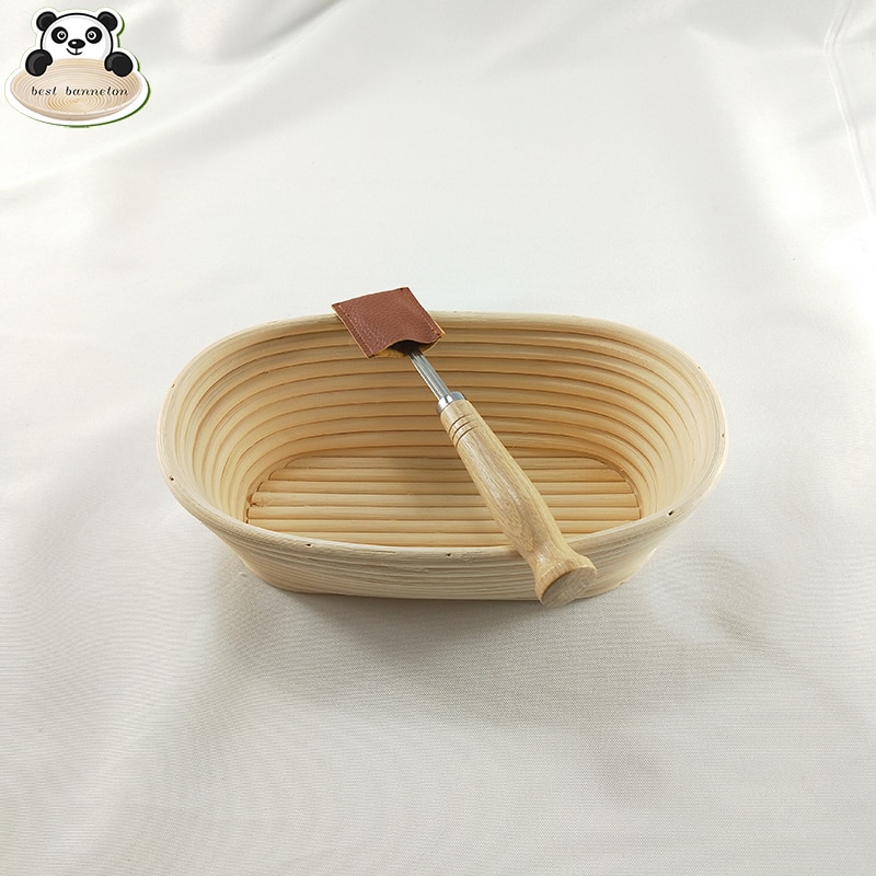Panier à pain baguette en osier, grand bol à pâte cible, pour la reproduction de comptoir