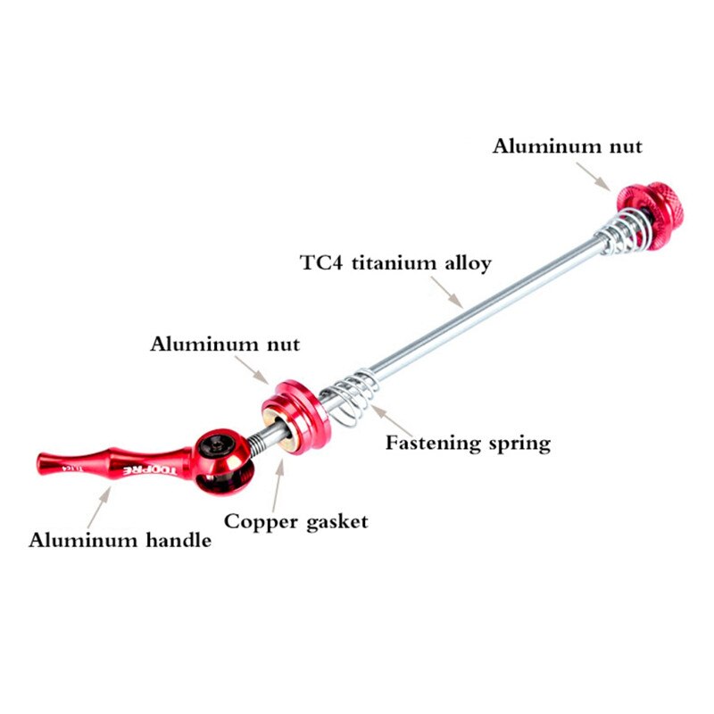 Ultralight Bicycle Quick Release Lever Ultralight Titanium Road Bicycle Cycling Hub 100m-130mm Quick Release Bicycle Wheels Lock