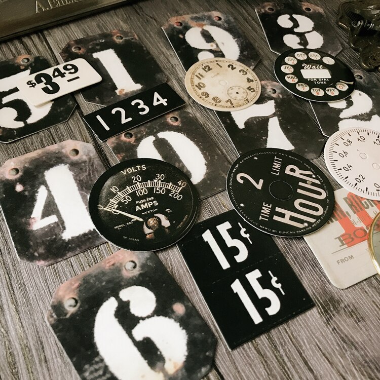 Junkjournal Steampunk Paper STEAMPACK Craft Paper DIY Scrapbook Retro Hand Tent Decoration Paper: Default Title