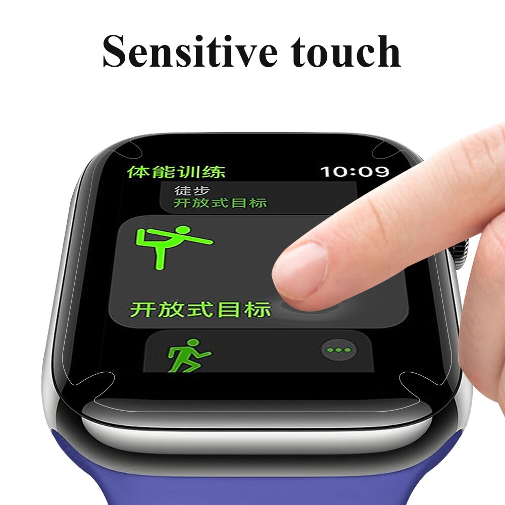 Protecteur d'écran en Film Hydrogel, pour Apple Watch série 6 SE 5 4 3 2 1, Film de protection pour iWatch 44mm 40mm 42mm 38mm, accessoires